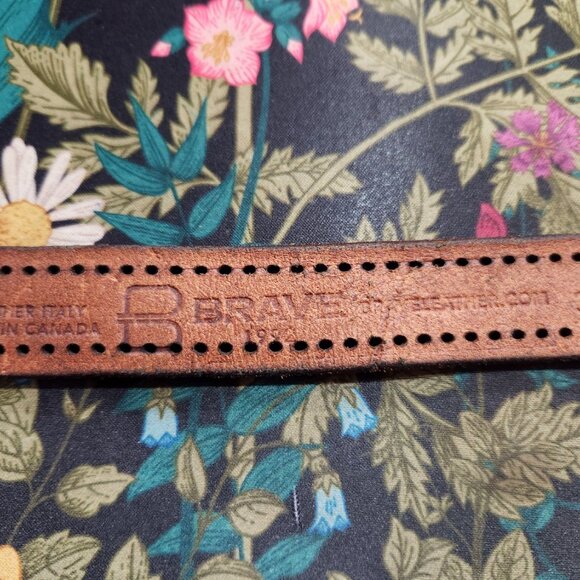BRAVE Genuine Leather Cognac Colored Belt - Picture 5 of 5